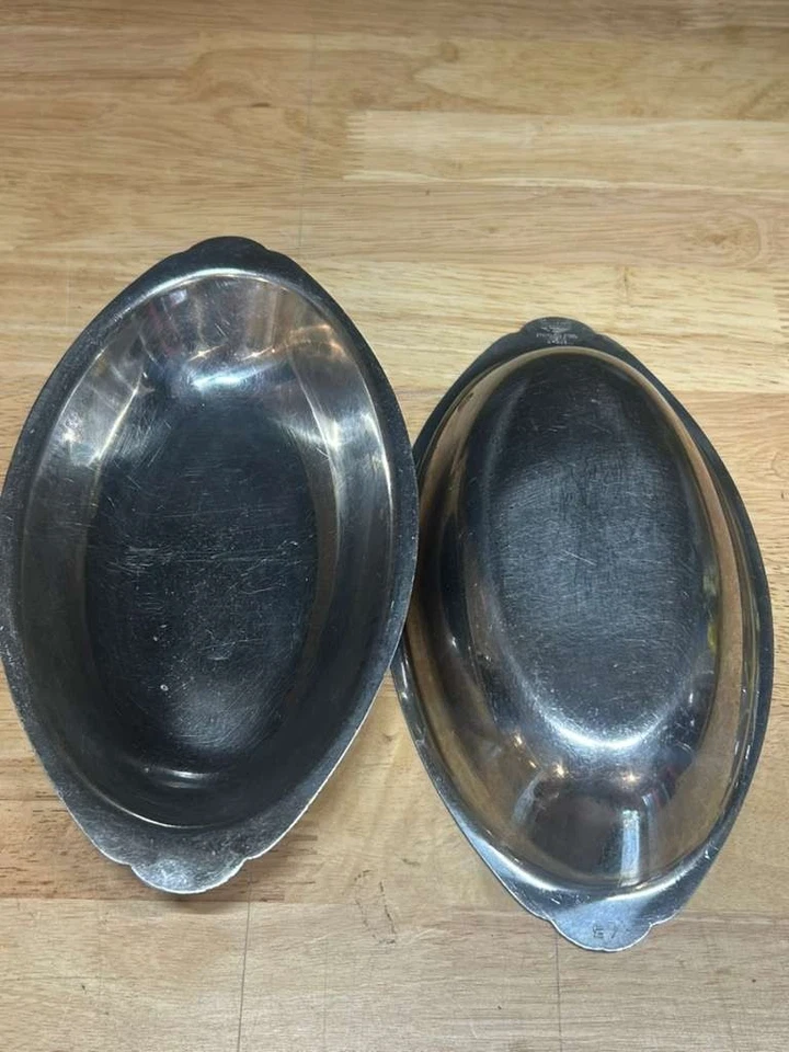 Vollrath 不锈钢椭圆形餐盘 5 英寸 x 9 英寸 x 1.5 英寸 – 6 件套重型 Re — 第 2/3 张图片