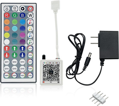 FONEWE 44 Key RGB LED Strip Lights IR Remote Control, Remote Receiver RGB LED Li