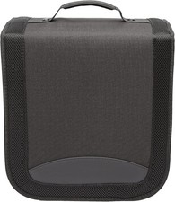 Amazon Basics Polyester CD/DVD Portable Storage Binder, 400-Capacity, Black