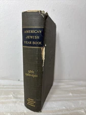 THE AMERICAN JEWISH YEARBOOK 5661: 1900-1901 JUDAISM HISTORY RARE!!