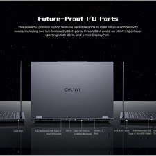 CHUWI 2025 GameBook AMD Ryzen 9 9955HX 16" Gaming Laptop,RTX-5070Ti Laptop GPU N 9