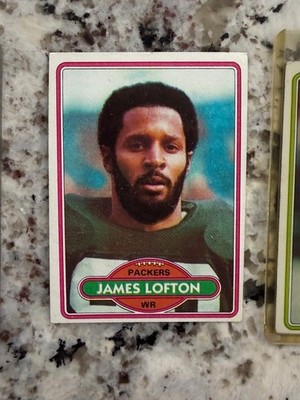 1980 TOPPS NFL FOOTBALL CARD GREEN BAY PACKERS JAMES LOFTON #78