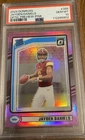 2024 Donruss - Rated Rookie Jayden Daniels #389 Optic Preview Pink Prizm PSA 10