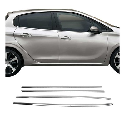 Cache Intérieur Inox Brossé Peugeot 208 II - Habillage Acier Allure GT GT-Line Premium