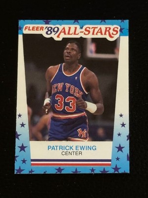 1989-90 Fleer - All-Stars Stickers Patrick Ewing #7