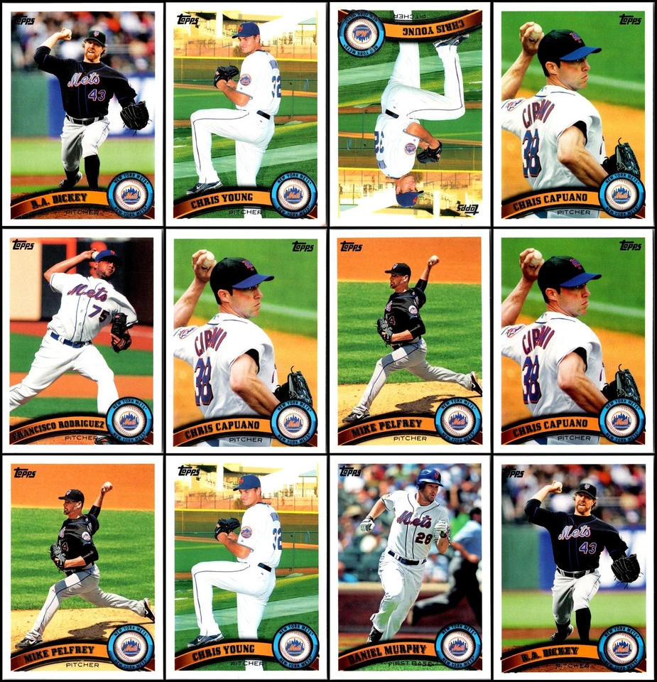 Lote de tarjetas Topps New York Mets (65) 2011 - última oportunidad - ¡no te lo pierdas! Foto 2 de 4