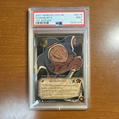 2007 Naruto CCG S6 Gamabunta N176 1st Edition PSA 9 Holo Card English