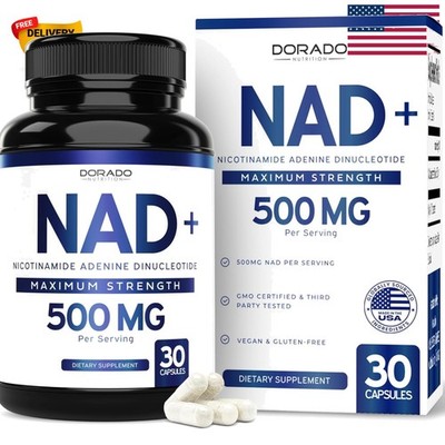 Vibrant Living: Pure 500mg NAD+ Supplement - Third-Party Tested & Trusted