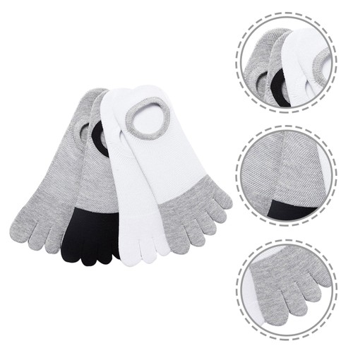 4 Pairs Deodorant Sports Socks Men and Women Man Low Cut Cotton Toe