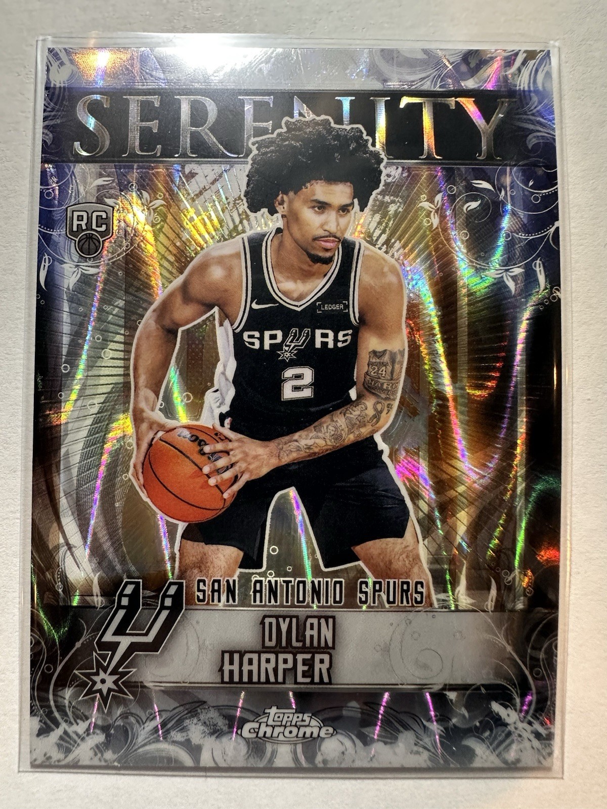2025-26 Topps Chrome Dylan Harper RC Serenity RayWave Refractor Spurs 🔥🔥
