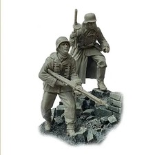 1/35 WW2 German Infantry Soldiers RESIN FIGURE MODEL KIT Unassembled Unpainted