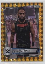 2025 Topps Chrome WWE Gold Geometric Refractor 3/50 Tama Tonga #54 1m00