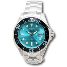 Invicta Grand Diver Automatic Dual Time Men's 47mm Teal Dial Auto Watch 45815