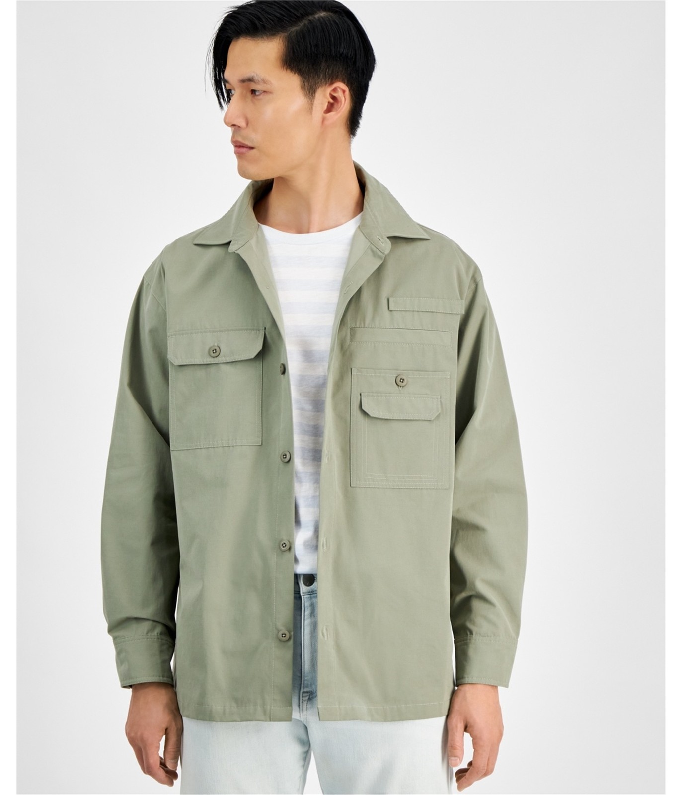 А теперь эта мужская куртка-ветровка дальнобойщика зеленая большого размера 6290₽