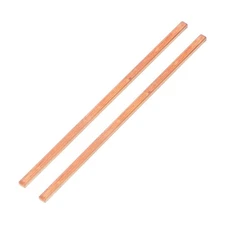 Copper Bar, 1/5"x0.24"x7.9" Pure Copper Strip for Craft Science Class, 2 Pcs