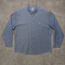 BROOKS BROTHERS Shirt Mens XL Blue 1818 REGENT Dress Oxford Non Iron Cotton