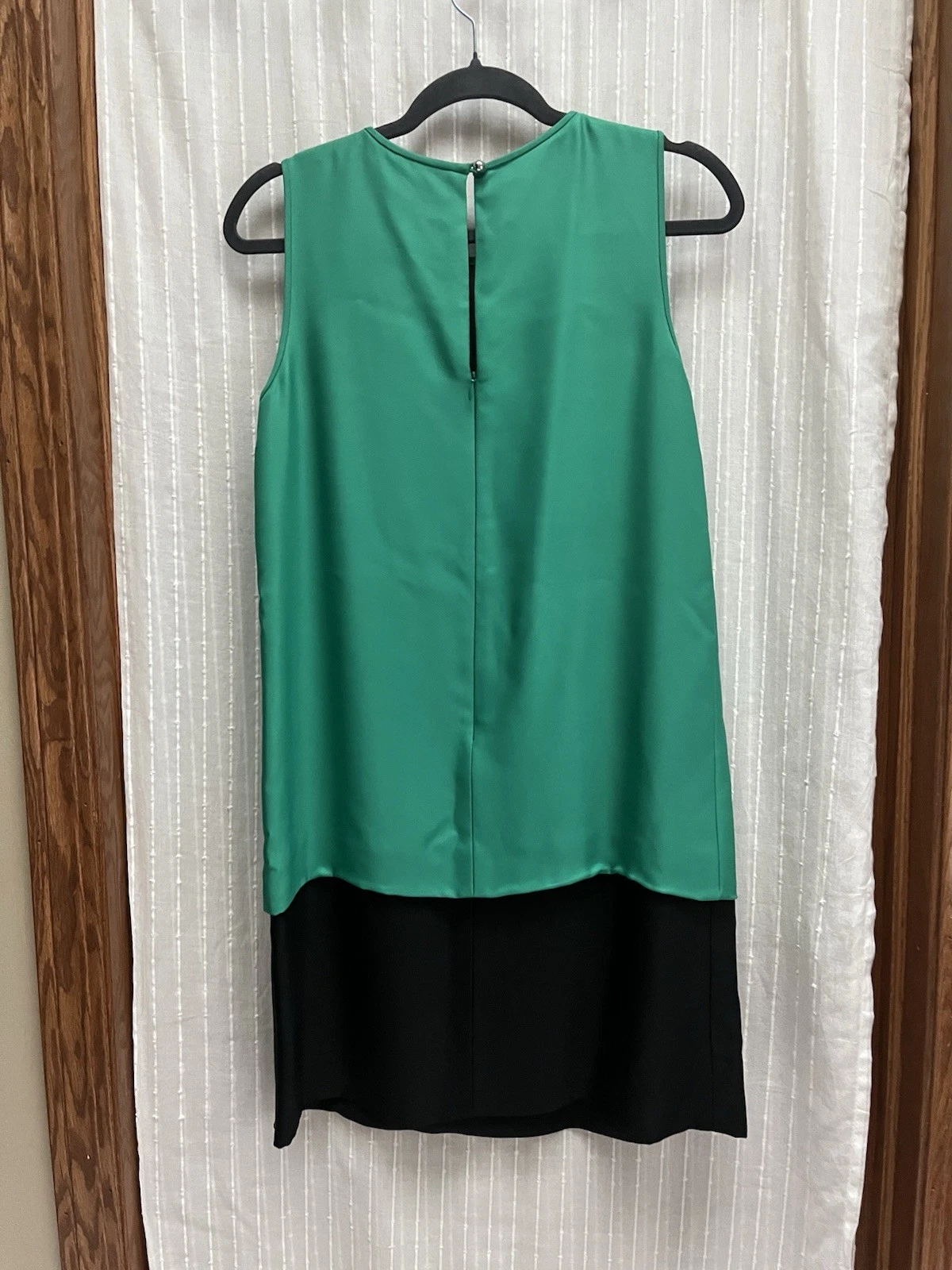 Abito verde Kate Spade Rosita impreziosito con colletto ad anello taglia 4