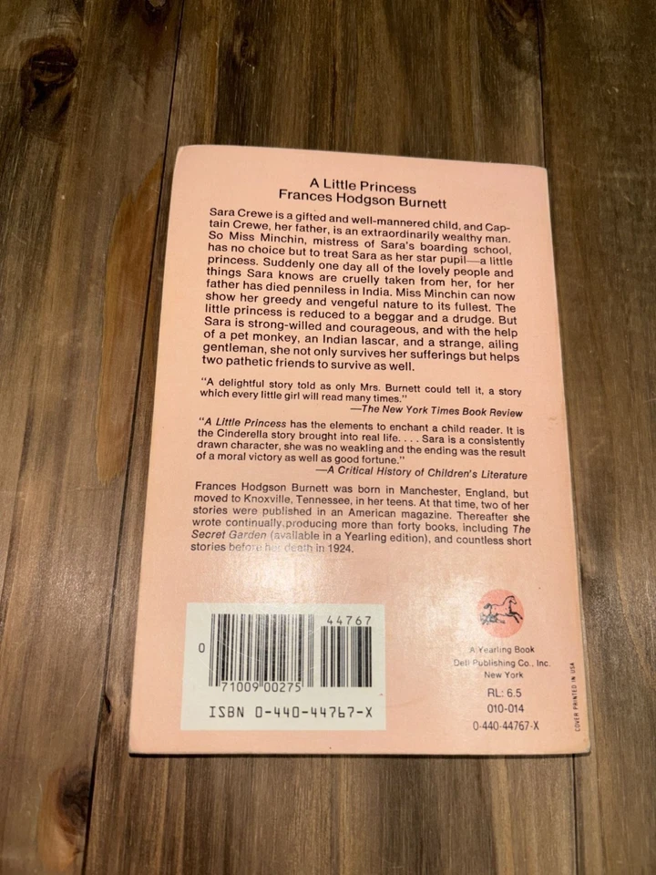 A Little Princess By Frances Hodgson Burnett 1982 Paperback - Image 4 of 4