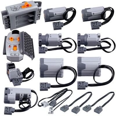 13-in-1 Power Function Motors Set Compatible with Technology Bricks, The Kit ...