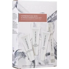 Set Cosmedix Combination Skin 4-Piece Essentials Kit (f/cleanser/15ml + f/ser/15