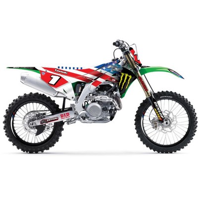 D'COR Visuals 2019 Monster Energy USA Complete Graphic Kit - Kawasaki - White