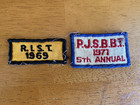 Narragansett Beer 1960s / 1970s Pt. Jude Bass-Blue Tournament + 2 Bass Patches — photo 2