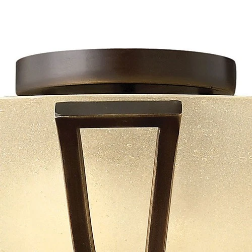 Hinkley Lighting H4660 2 Light 16.75"W Indoor Semi-Flush Ceiling - Nickel - Picture 2 of 6