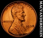 1938 Lincoln Wheat Cent-Choice Gem Brilliant Unc Red No Reserve #G9718