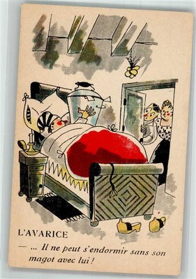 38074201 - He Can't Sleep Without His Money A. Noyer 224 Humor