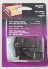 Prime Line Products R7321 Drawer Track Guide and Glides - Brown
