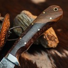 8.0" D2  EDC Hunting Fixed Blade Knife Full Tang Resin Handle Leather Sheath — photo 3