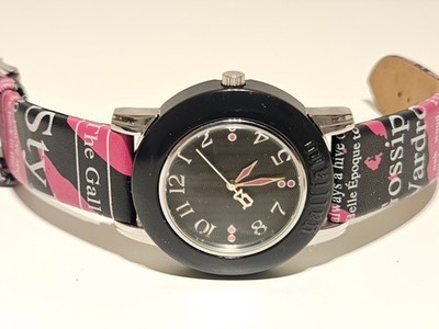 RETRO RARE SPORT PLASTIC AND METAL LADIES 41.5mm QUARTZ  WATCH ''JOHN GALLIANO''