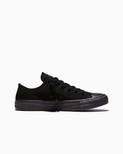 CONVERSE UNISEX CHUCK TAYLOR ALL STAR OX M5039-006 BLACK MONOCHROME-SIZE 4