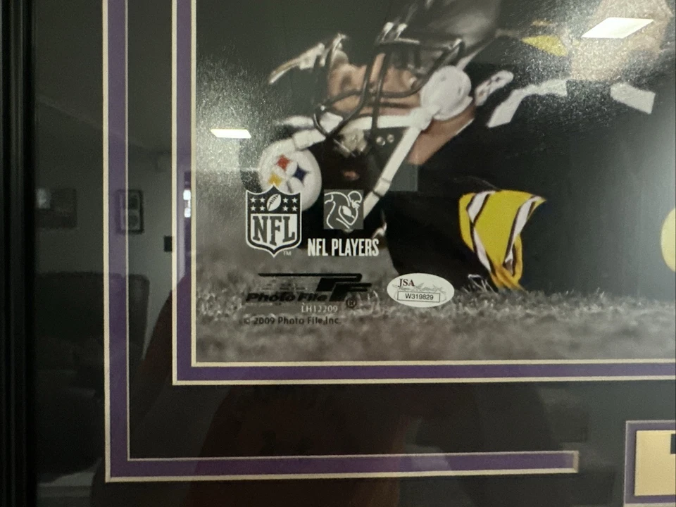 Ray Lewis Autographed Framed Photo Baltimore Ravens Memorabilia JSA - Image 3 of 4