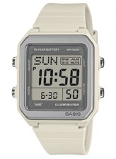      Located in USA  Casio W-221H-8AV Digital Watch NEW Retro  White Beige