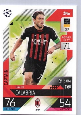 2022-23 Topps Match Attax UEFA Champions & Europa Leagues #329 Davide Calabria
