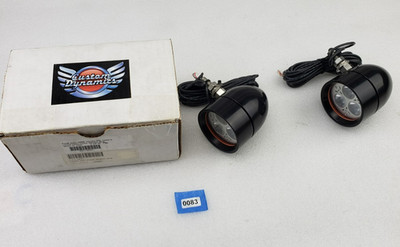 CUSTOM DYNAMICS Cool Magic Bullet LED Spot Light Set CMBB-B Universal Motorcycle