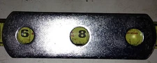  Trailer spring shackle plate 1.5in x 5in with three 1/2" holes Galvanized P19