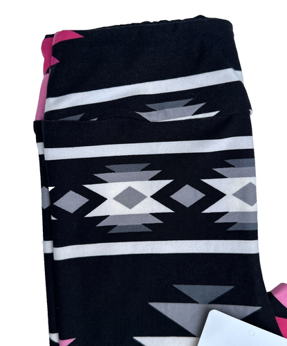 NEW Lularoe Leggings Girls S/M (sz 2-8) Colorful Geometric Tribal Buttery Soft - Picture 2 of 12