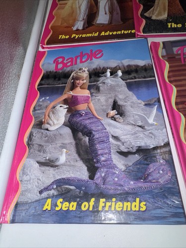 Lot 9 VTG Barbie Books Barbie & Friends Book Club What Shall I Be? Grolier Book! - Foto 2 di 15