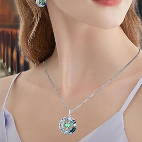 Celtic Knot Necklace for Women Moon and Star - Picture 2 of 6