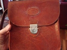 Vintage Oroton Brown Genuine Leather Crossbody Purse