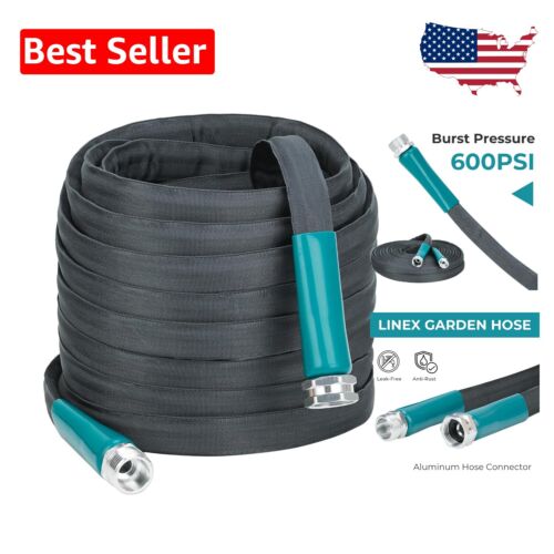 Innovative 50ft Kink-Free Garden Hose - Ultra Lightweight with Aluminum Fittings