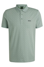 HUGO BOSS MENS POLO PADDY STRIPED C GREEN 50540719357