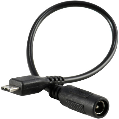 5.5x2.1mm DC Barrel Jack to Micro-USB B Male Connector Adapter 5V Power Cable