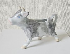 Vintage Porcelain Kitsch Cow milk Jug Cow Creamer 17cm long.