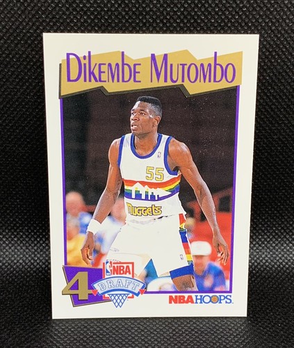 DIKEMBE MUTOMBO 1991 NBA HOOPS 549 ROOKIE CARD DENVER NUGGETS EBay
