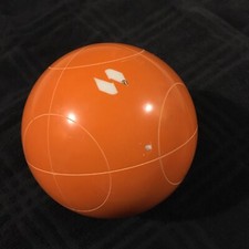 New Sportcraft Orange Circle Pattern Bocce Ball Replacement 100mm .  2