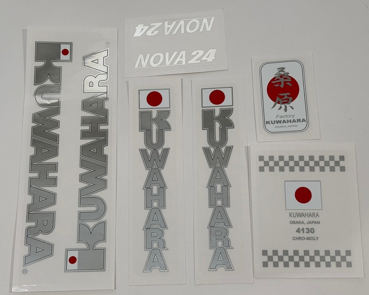 KUWAHARA ORIGINAL NOVA 24 BMX DECAL SET ( OFICIAL LICENSED PRODUCT