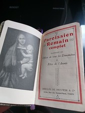 Religion ancien Missel (paroissien romain complet )de desclée de brouwer et cie